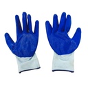 Guante de plástico azul