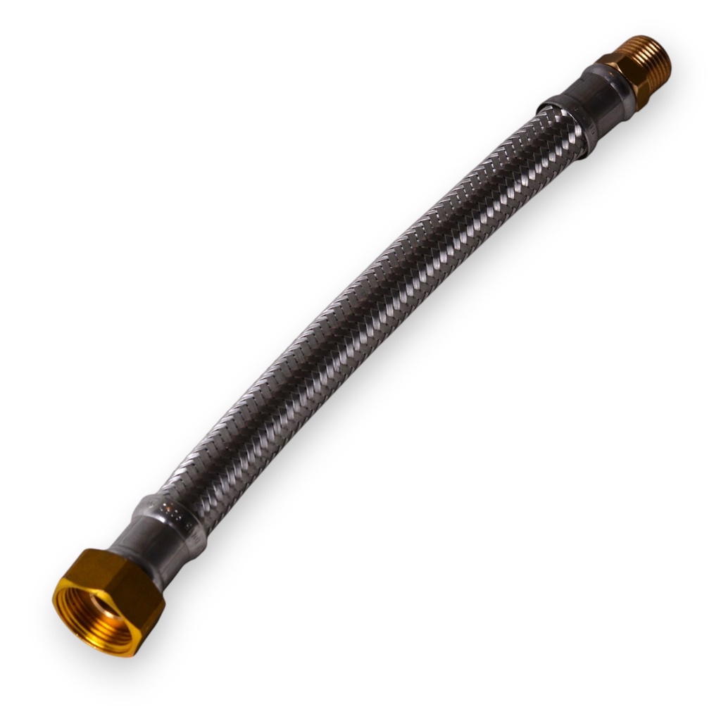 Flexible trenzado ½" × ¾" - 300 mm