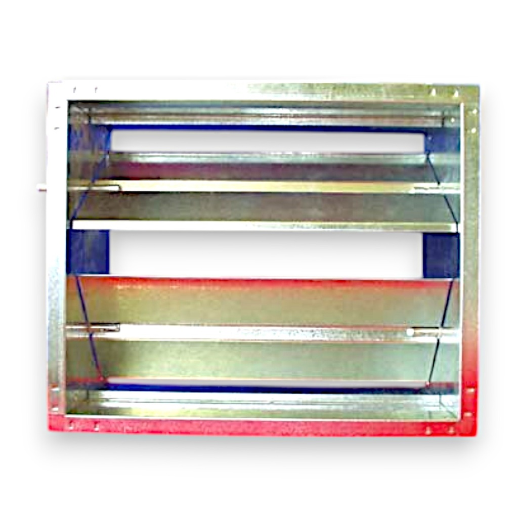 CE L352 0MOT Persiana de regulacion linea liviana en chapa galvanizada de hojas opuestas 400mmx300mm