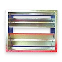 CE L352 0MOT Persiana de regulacion linea liviana en chapa galvanizada de hojas opuestas 400mmx300mm